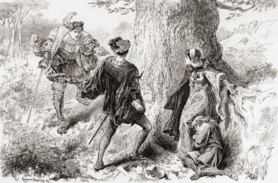 Valentine: Ruffian, let go that rude uncivil touch, A scene from Shakespeare